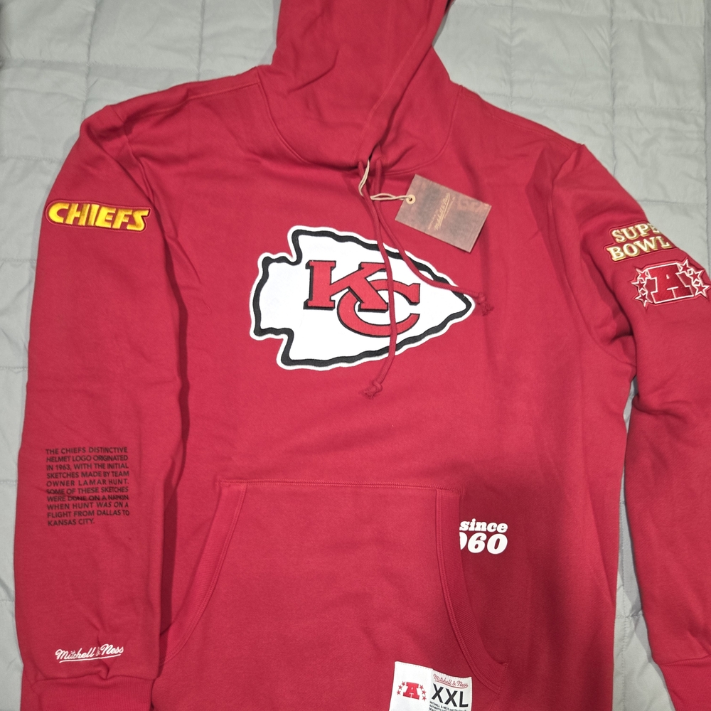 Mitchell & Ness Kansas City Chiefs Red Hoodie Sweatshirt